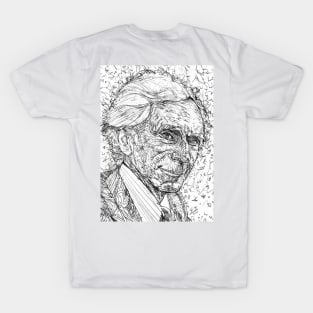 BERTRAND RUSSELL pencil portrait .1 T-Shirt